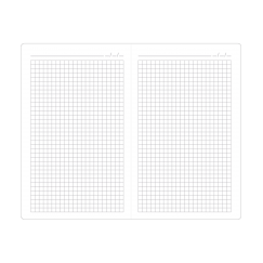 Format medium, papier biały, druk w kratkę