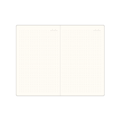 Format medium, papier kremowy, druk w kropki
