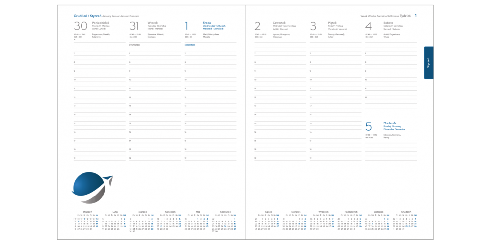 kalendarium indywidualne przykład